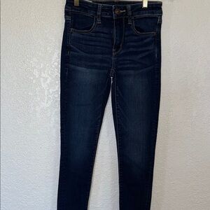 AMERICAN EAGLE Women's Dark Blue Jeans